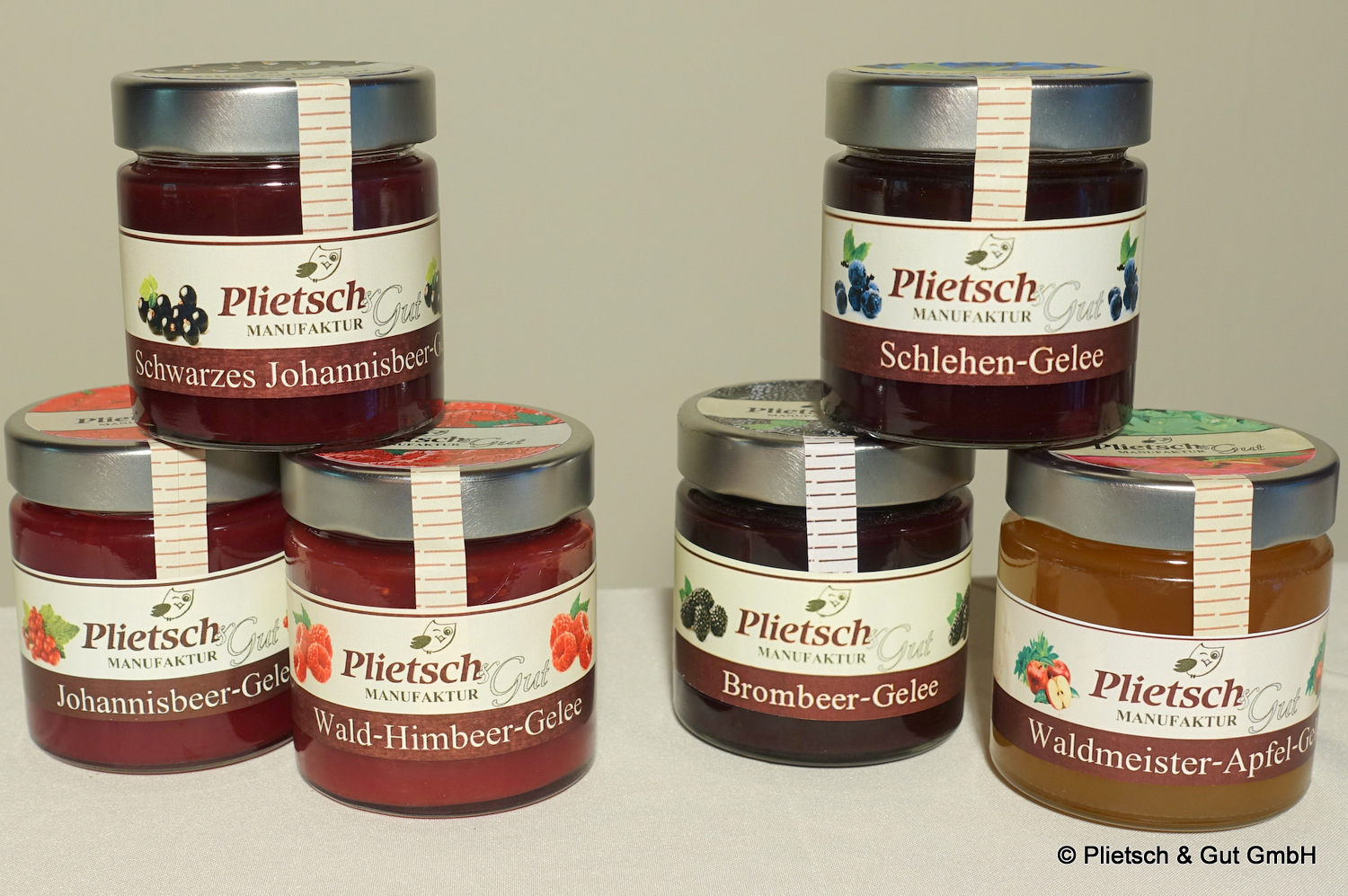 Konfitüre Fruchtgelee von Plietsch + Gut